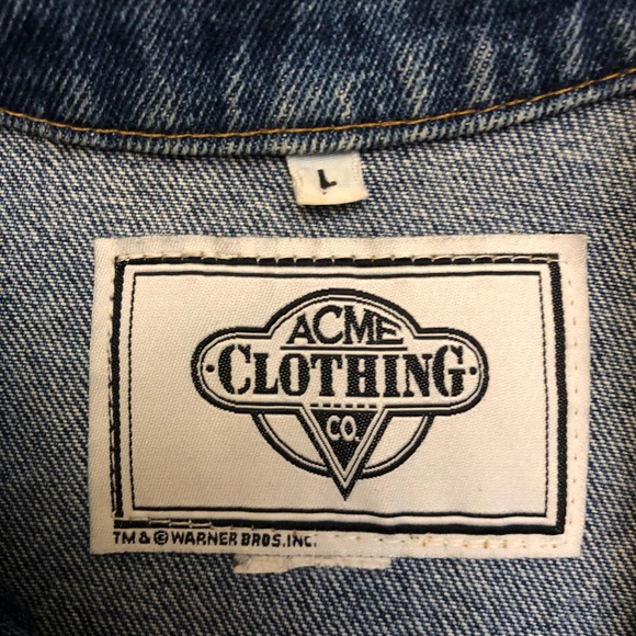 ACME CLOTHING CO Vintage Harley-Davidson ‘TAZ’ Looney Tunes Denim Jean J… - Picture 5 of 13